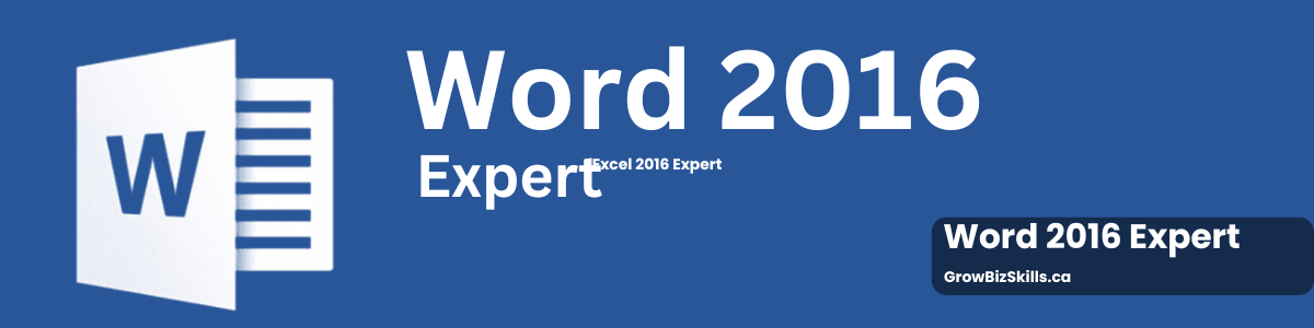 Word 2016 Expert